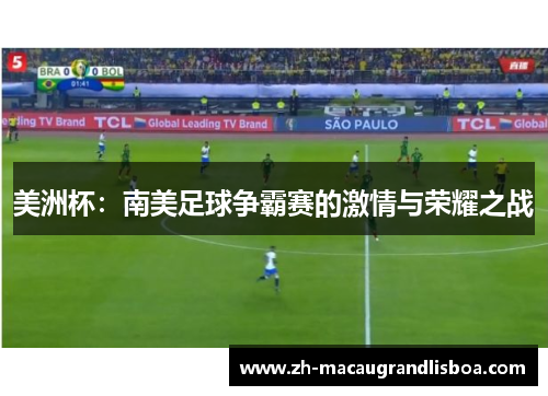 美洲杯：南美足球争霸赛的激情与荣耀之战
